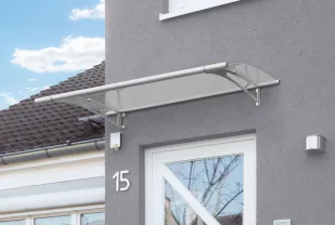 Glas-Vordächer für Haustüren und Hauseingänge - Schutz vor Regen und Schnee